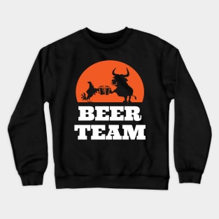 Beer Drinking Team Crewneck Sweatshirt